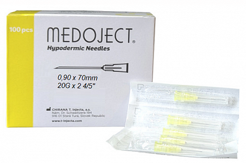 Инъекционные иглы 20g 0.9 х 70 мм Chirana Medoject
