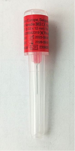 Тонкостенные косметологические иглы для мезотерапии Terumo K-Pack II 29G KN-2913RBKT красные