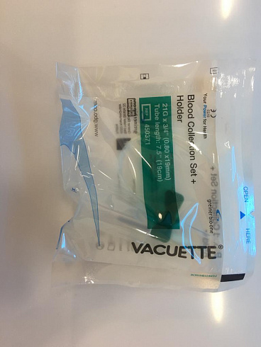 Иглы-бабочки для забора крови Greiner VACUETTE с луэр-адаптером и держателем 